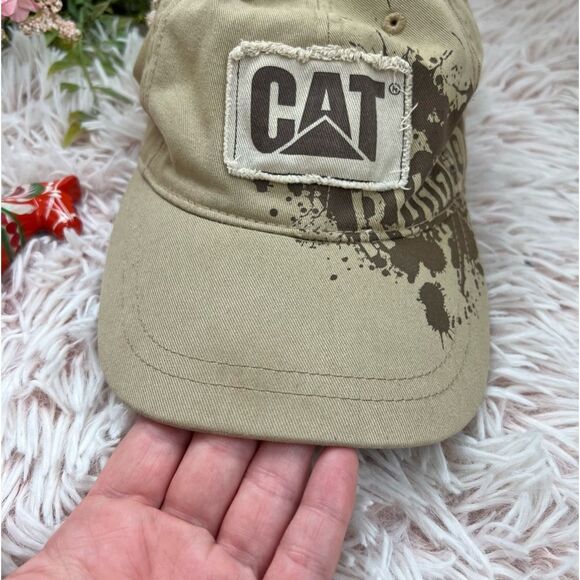 Caterpillar INC CAT Rugged Tan Brown One Size Baseball Hat - Picture 2 of 12